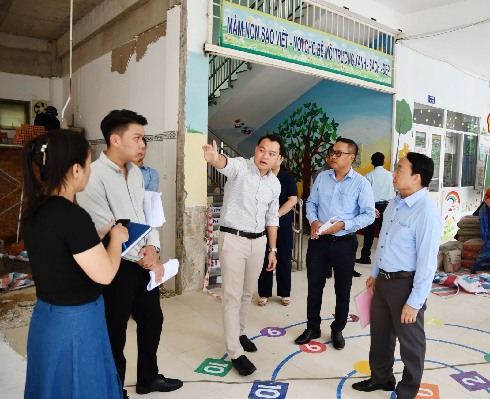 HĐND phường Tam Thắng giám sát công tác sửa chữa các trường học