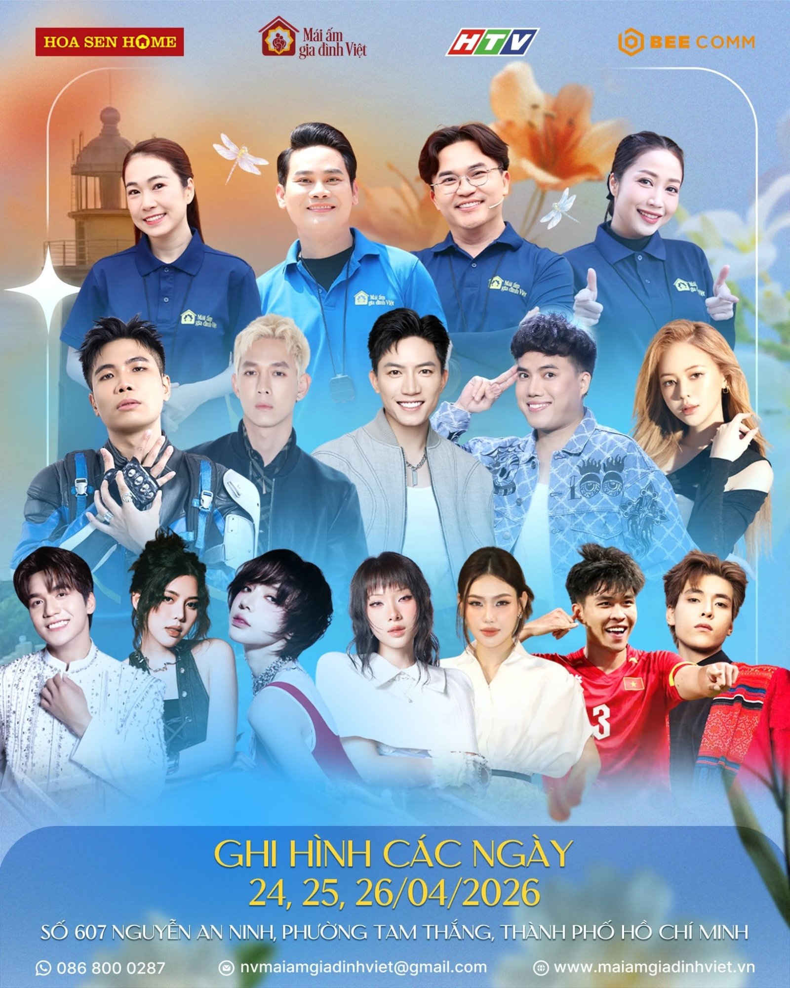 Ngày mai (24/4) bắt đầu ghi hình chương trình “Mái ấm gia đình Việt” tại phường Tam Thắng