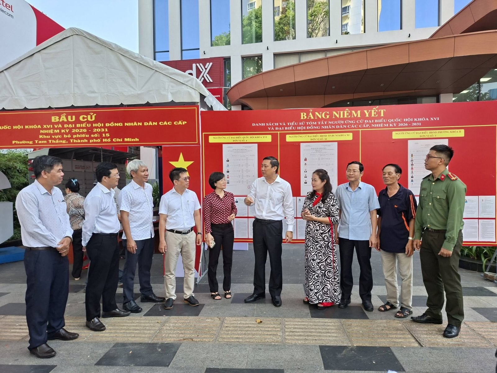 Kiểm tra công tác chuẩn bị bầu cử trên địa bàn phường Tam Thắng
