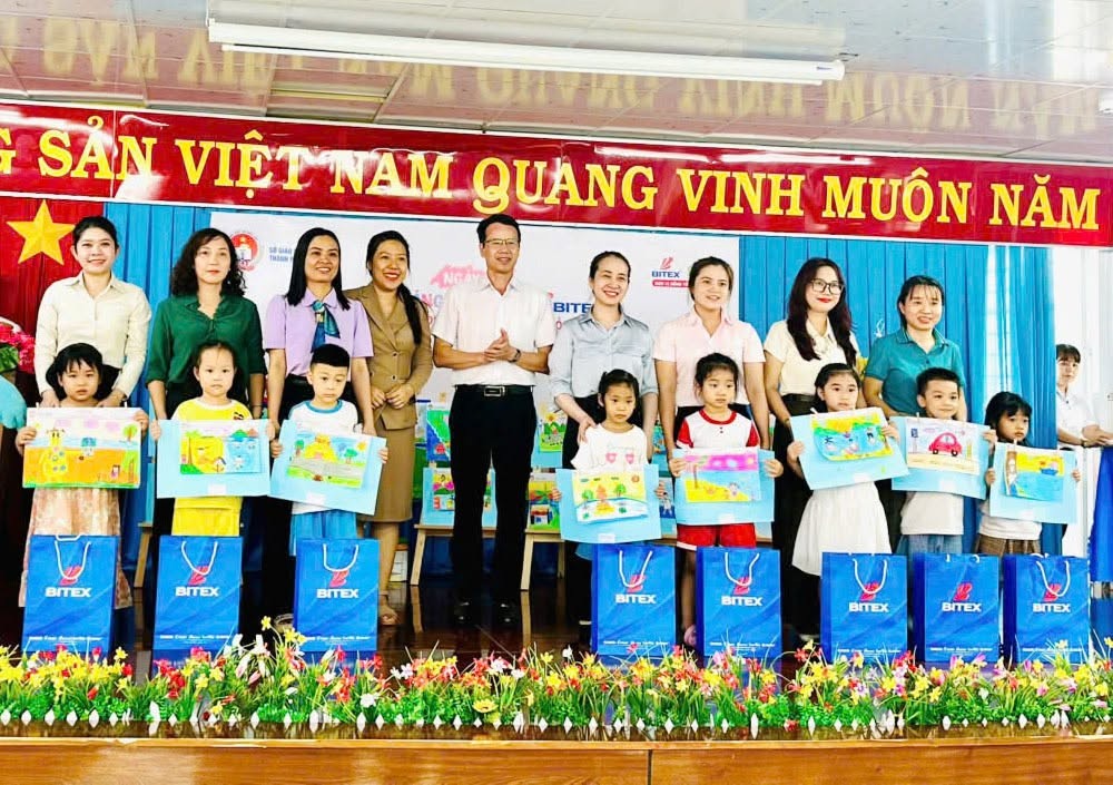 6 học sinh của phường Tam Thắng đạt giải tại ngày hội "Bé vẽ sáng tạo cùng Bitex"