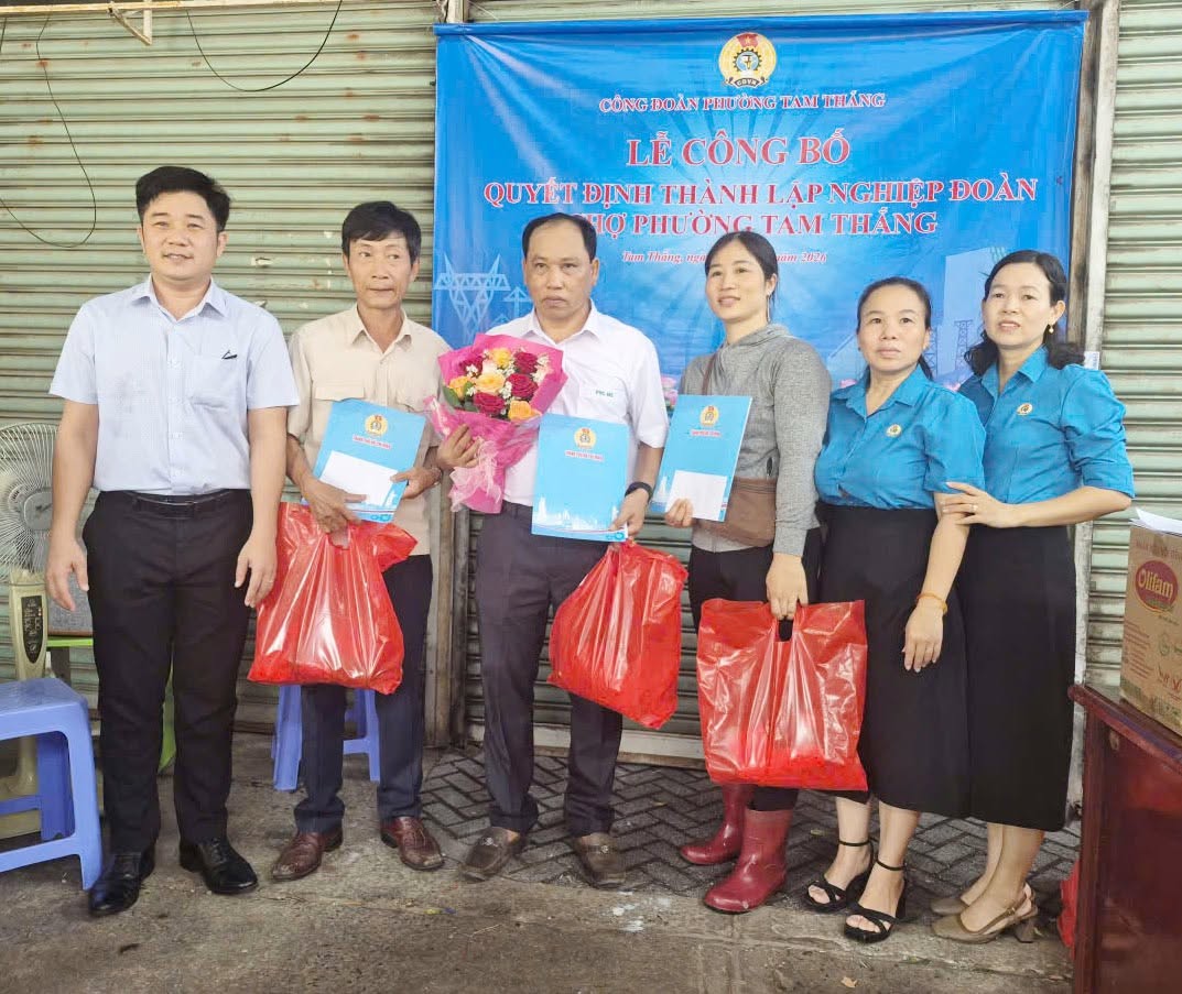 Thành lập Nghiệp đoàn cơ sở Chợ Tam Thắng