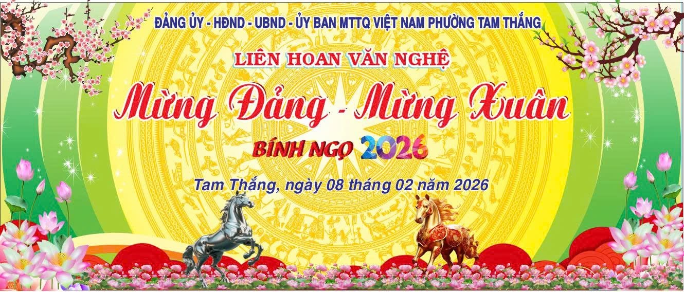 Thư mời tham dự Chương trình liên hoan văn nghệ mừng Đảng – mừng Xuân  phường Tam Thắng