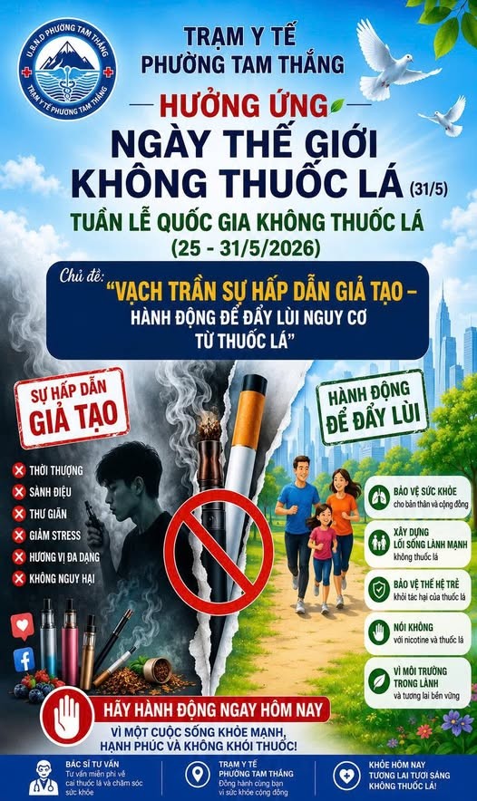 Thuốc lá đang là nguyên nhân hàng đầu gây ra nhiều bệnh lý nguy hiểm, đe dọa sự sống của con người