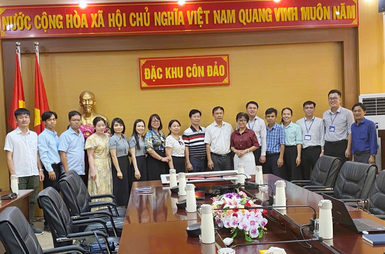 Phòng Kinh Tế, Hạ Tầng và Đô thị phường Tam Thắng và phòng Kinh tế Đặc khu Côn Đảo học tập kinh nghiệm thực hiện công tác chuyên môn