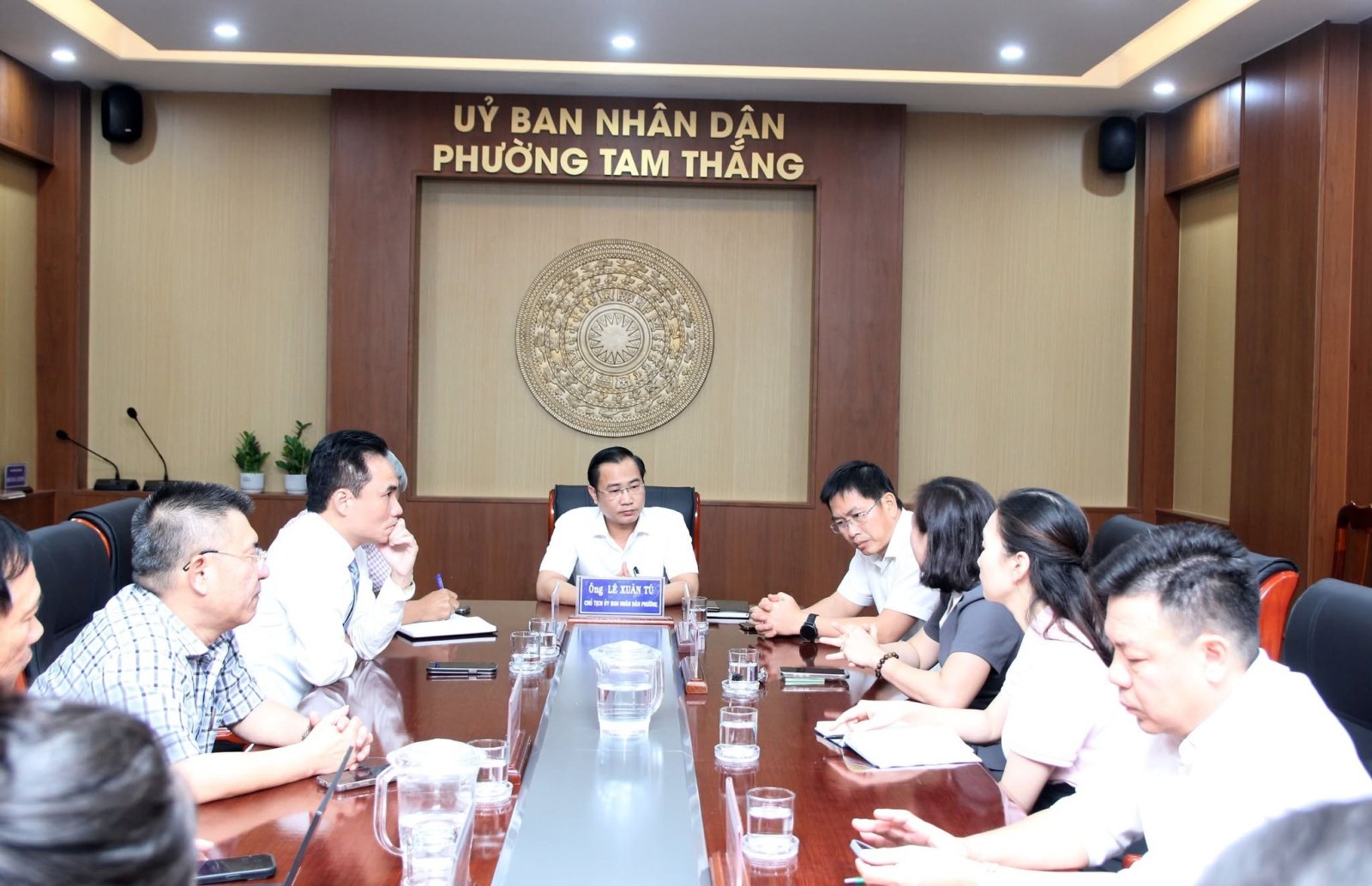 Lãnh đạo phường Tam Thắng làm việc với VCCI về Kế hoạch Hỗ trợ Cộng đồng Doanh nghiệp trên địa bàn