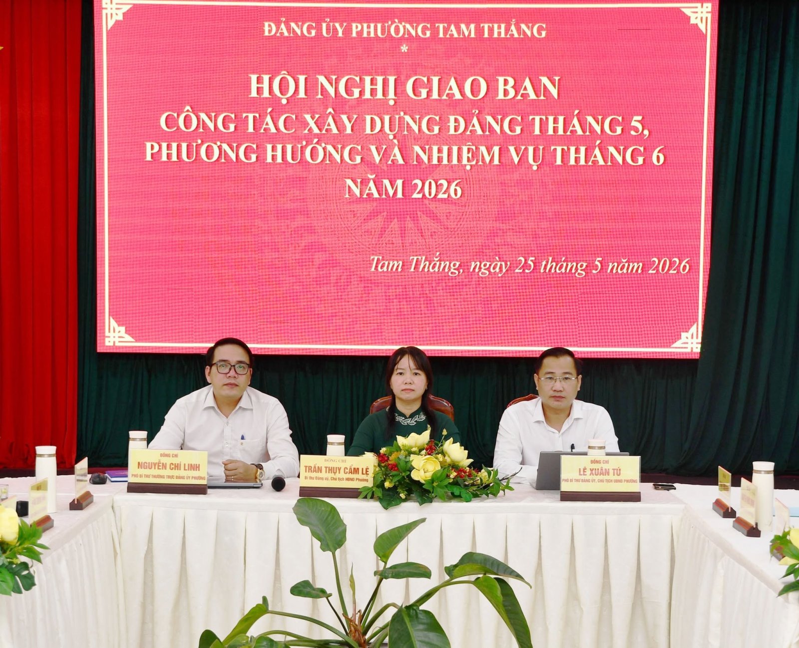 Hội nghị giao ban công tác xây dựng Đảng tháng 5 năm 2026
