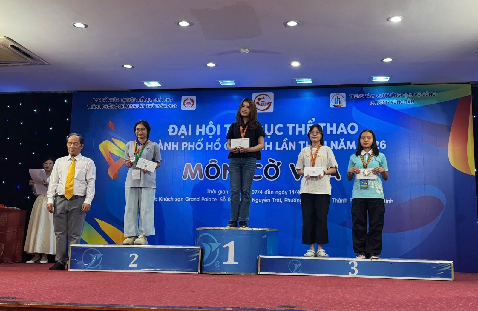 Phường Tam Thắng đạt 3 huy chương môn cờ vua tại Đại hội thể dục thể thao Tp. Hồ Chí Minh