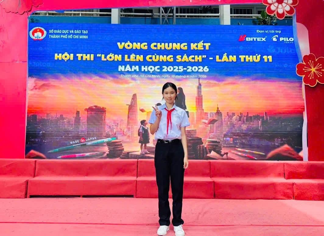 Học sinh trường THCS Trần Phú đạt giải nhất hội thi “Lớn lên cùng sách” cấp Thành phố Hồ Chí Minh