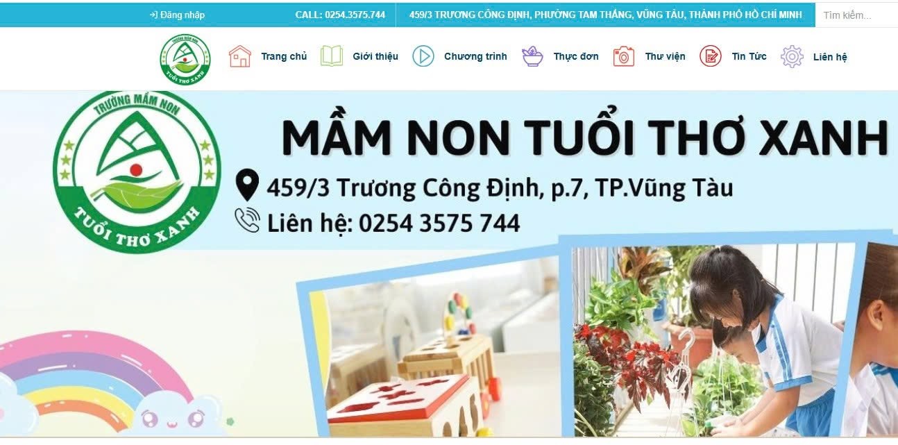 Giải thể trường mầm non Tuổi Thơ Xanh