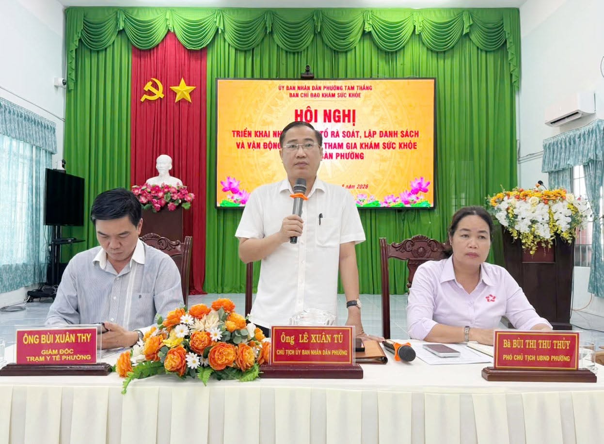 UBND phường Tam Thắng thành lập 25 tổ vận động người dân tham gia khám sức khỏe