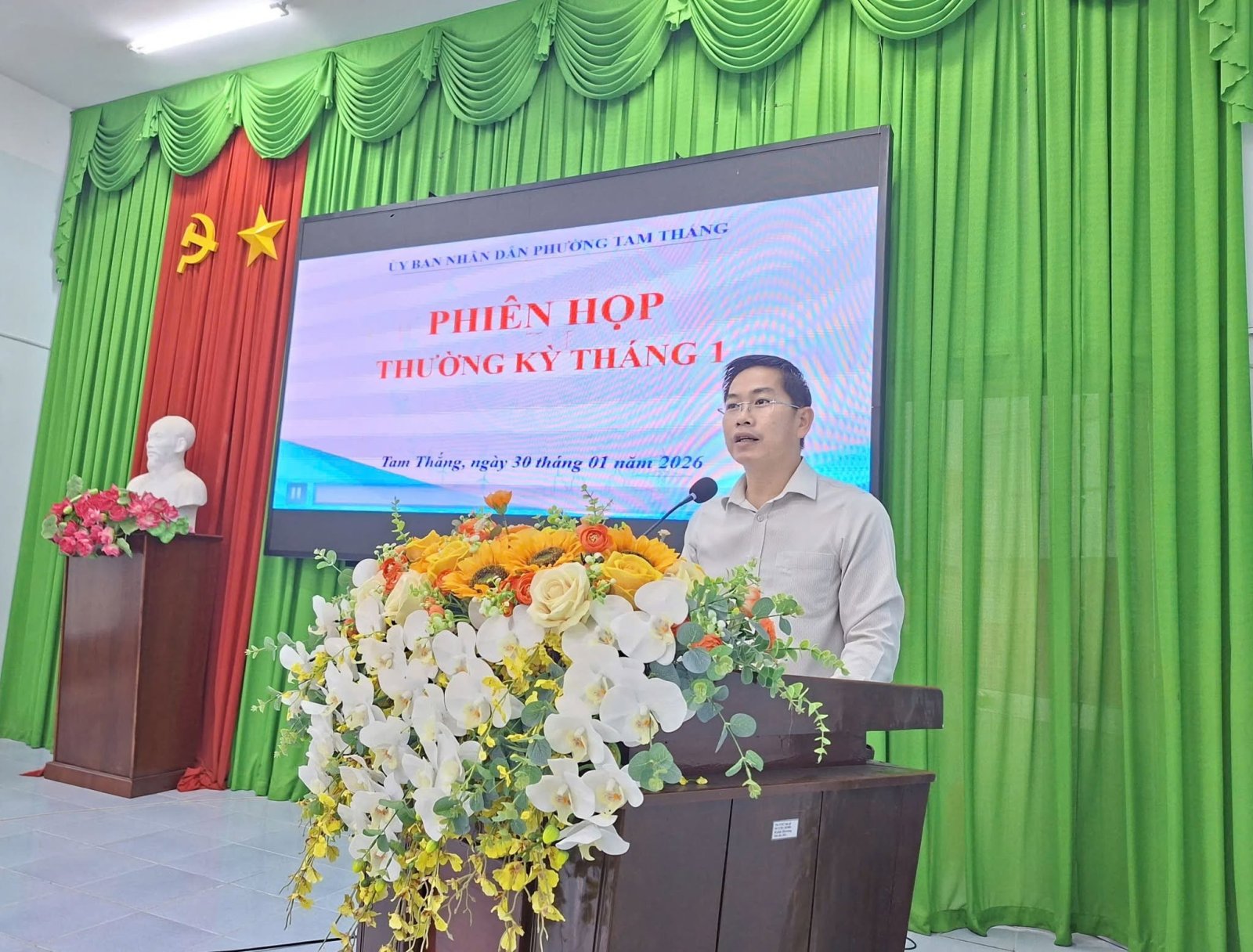 Phường Tam Thắng tổ chức phiên họp thường kỳ tháng 1 năm 2026