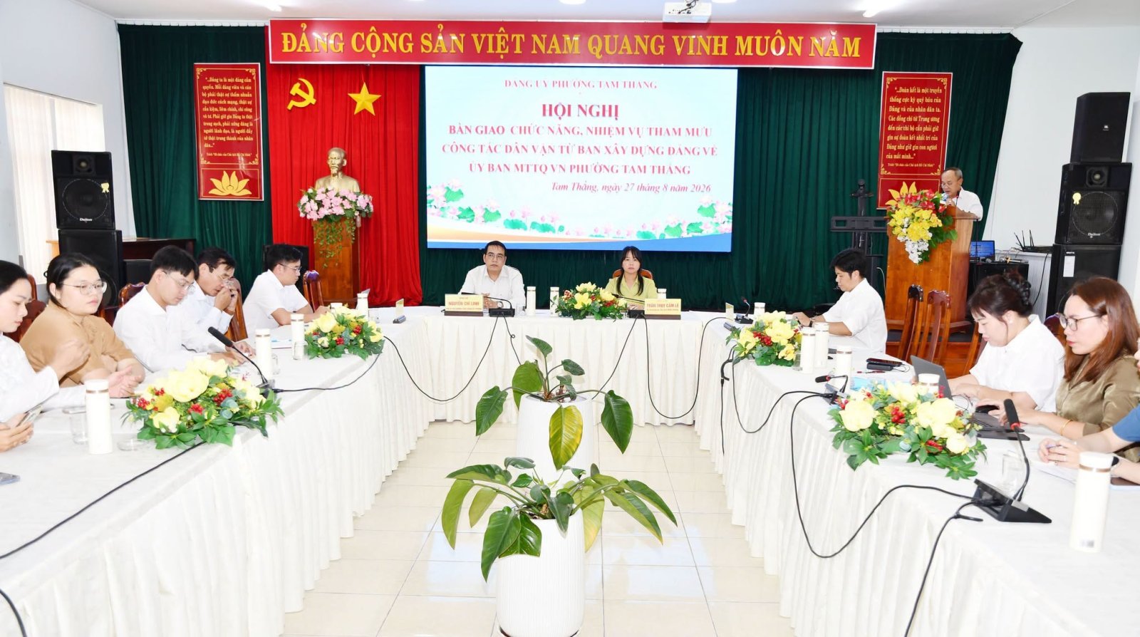 Bàn giao chức năng, nhiệm vụ công tác dân vận từ Ban Xây dựng Đảng Phường về Ủy ban MTTQ Việt Nam Phường