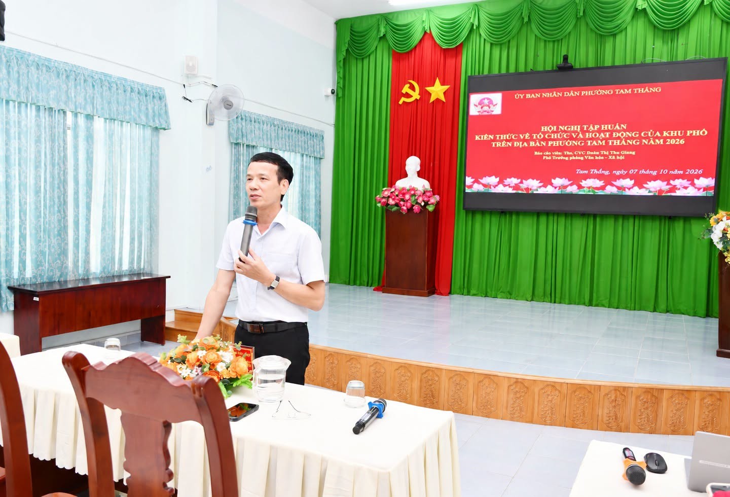 Tập huấn kiến thức về tổ chức và hoạt động của khu phố