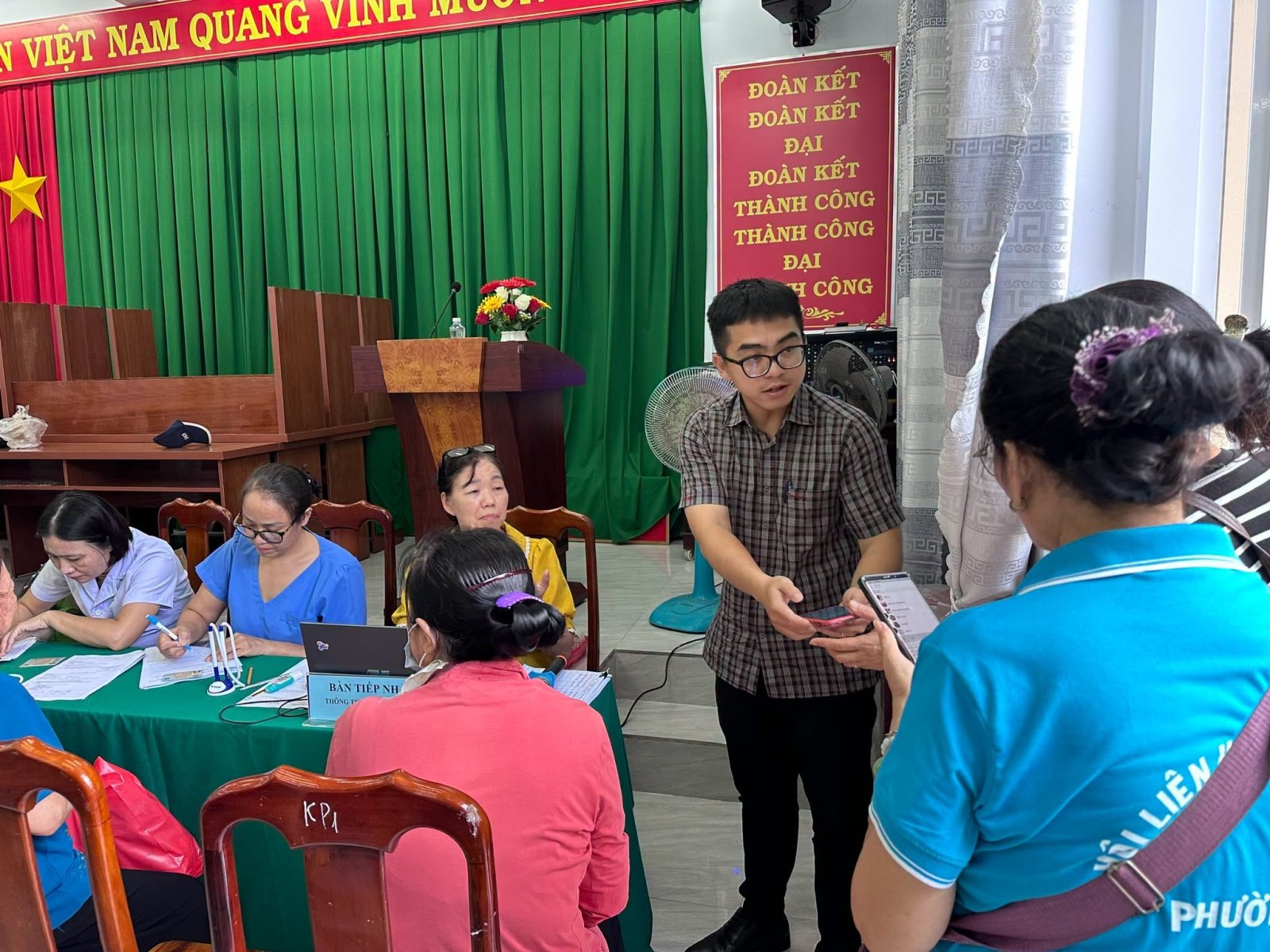 Khu phố 15 – Gương sáng tiêu biểu trong công tác khám sức khỏe định kỳ trên địa bàn phường Tam Thắng
