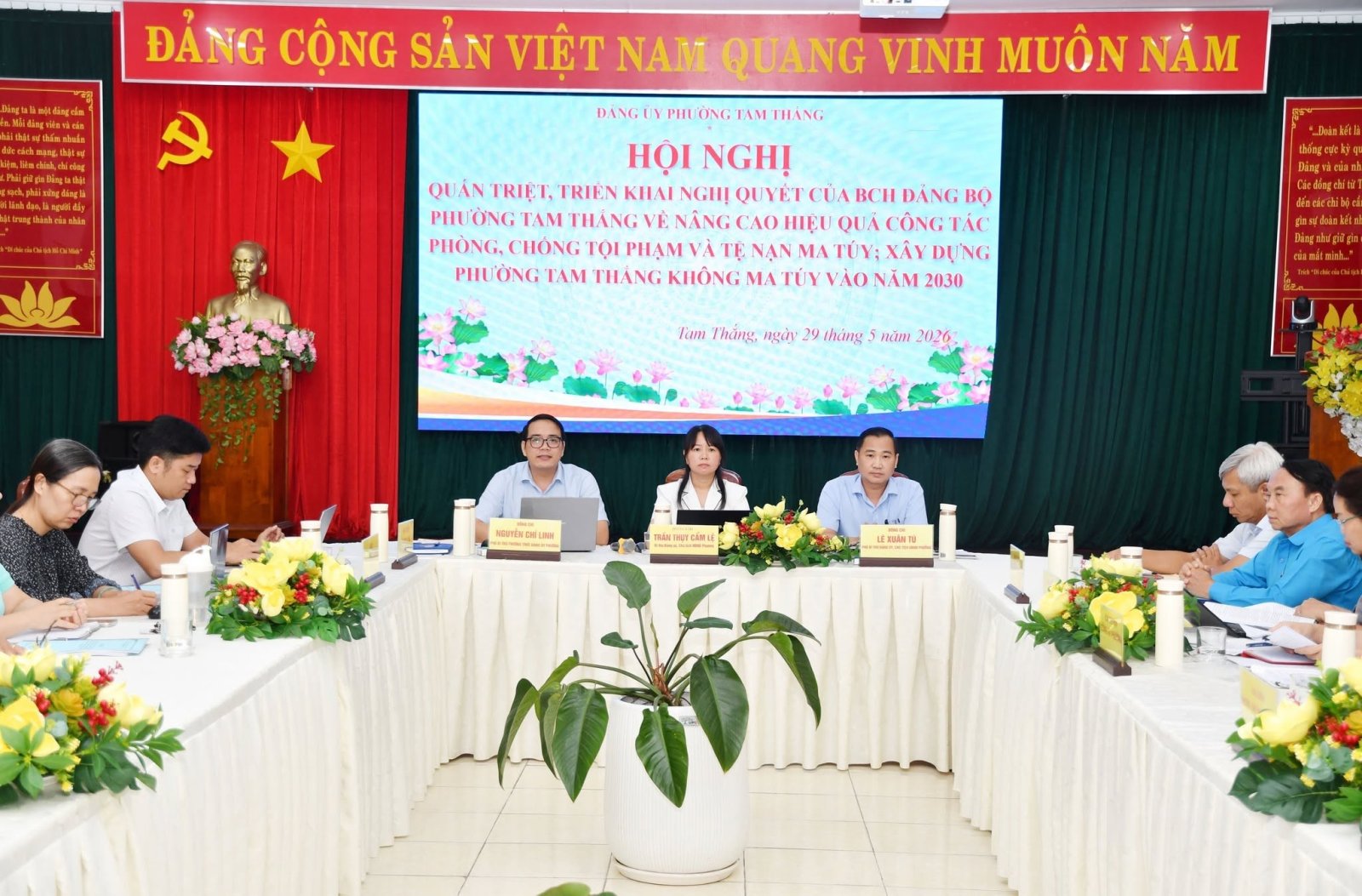Hội nghị quán triệt, triển khai các nghị quyết về nâng cao hiệu quả công tác phòng, chống tội phạm và tệ nạn ma túy