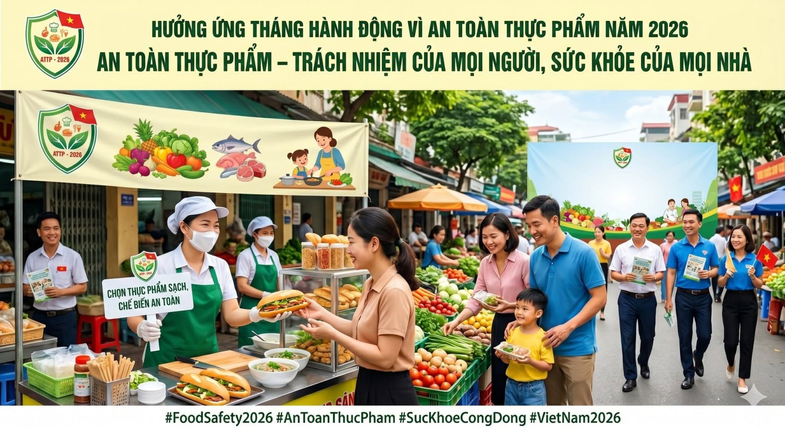 Thông điệp tháng hành động vì an toàn thực phẩm năm 2026