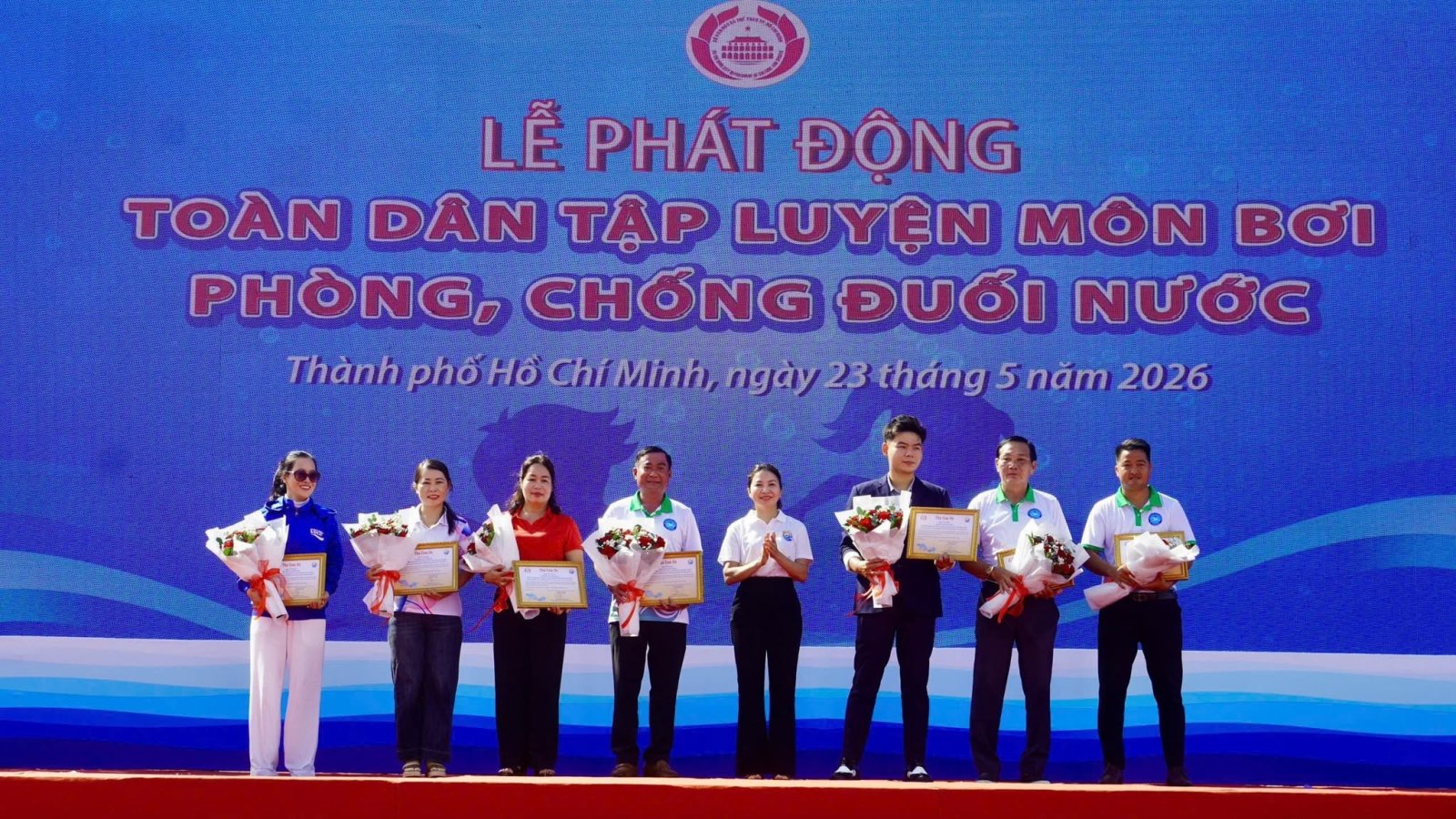 Lễ phát động toàn dân tập luyện môn bơi và phòng, chống đuối nước năm 2026